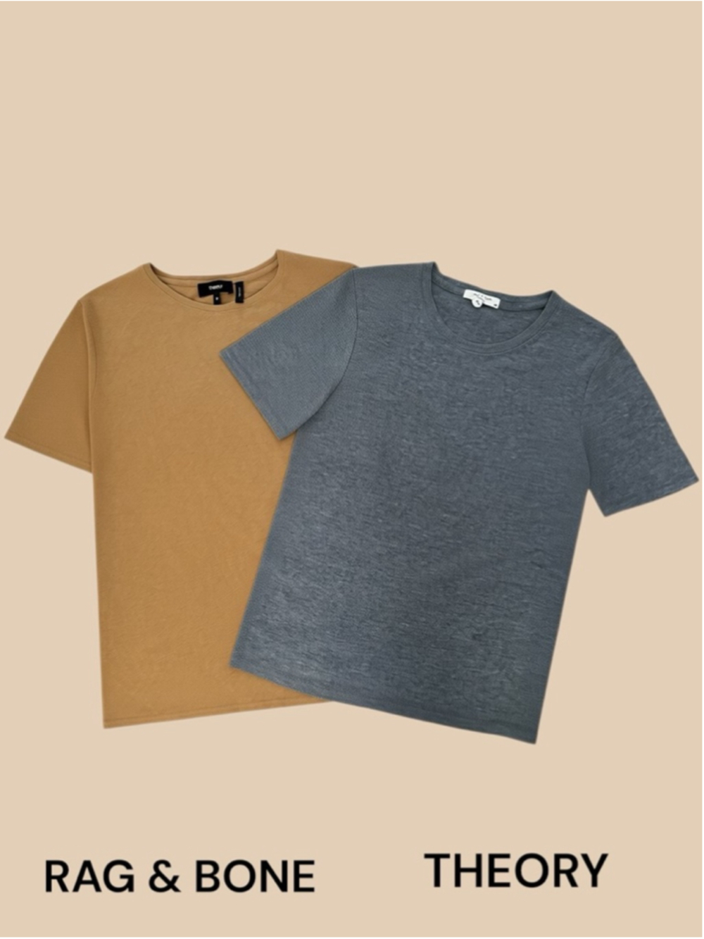 THEORY - RAG & BONE TWO 2 TOPS TEE SHIRTS s-m